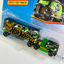 2020 Hot Wheels Track Stars Haulers Speed Fleet negro con verde OH5