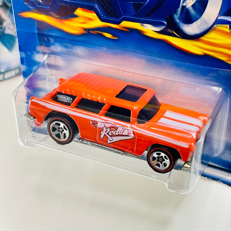 2002 Hot Wheels Red Lines Colección Set de 4 - The Demon, Classic 32 Ford Vicky, Side Kick, Chevy Nomad