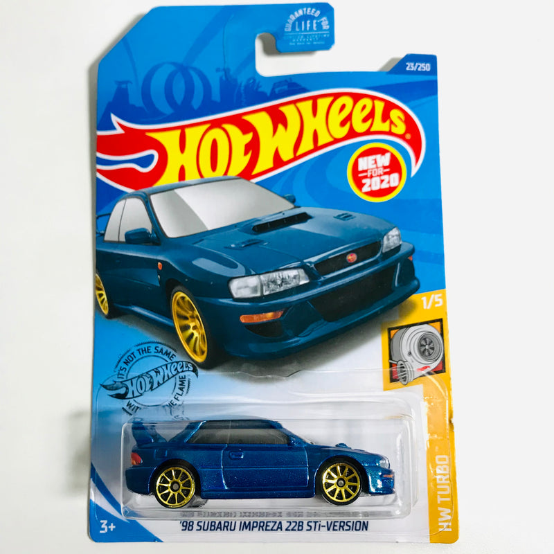 2020 Hot Wheels HW Turbo '98 Subaru Impreza 22B STI-Version azul 10SP