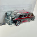 2016 Hot Wheels Pop Culture Nestle Chunky Custom Chevy Greenbrier Sports Wagon plata Llantas de Goma RR redline base ZAMAC