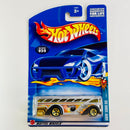 2002 Hot Wheels Spares 'n Strikes Surfin' School Bus 059 plata metálico 5SP