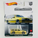 2021 Hot Wheels Premium Car Culture Fast Wagons Volvo 850 Estate amarillo Llantas de Goma RR
