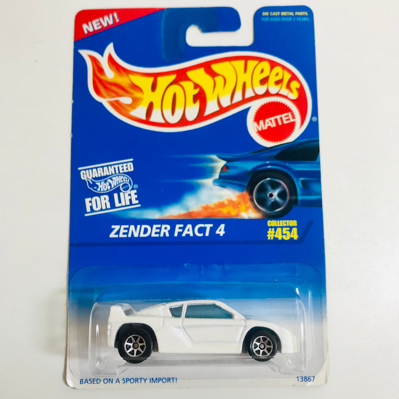 1996 Hot Wheels Zender Fact 4 454 blanco 7SP