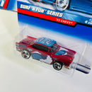 1999 Hot Wheels Surf n Fun Series Colección Set de 4 - 40s Woodie Ford, VW Bug, 55 Chevy, Chevy Nomad