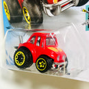 2020 Hot Wheels Tooned 70 Volkswagen Baja Bug rojo BLOR con BAJA5