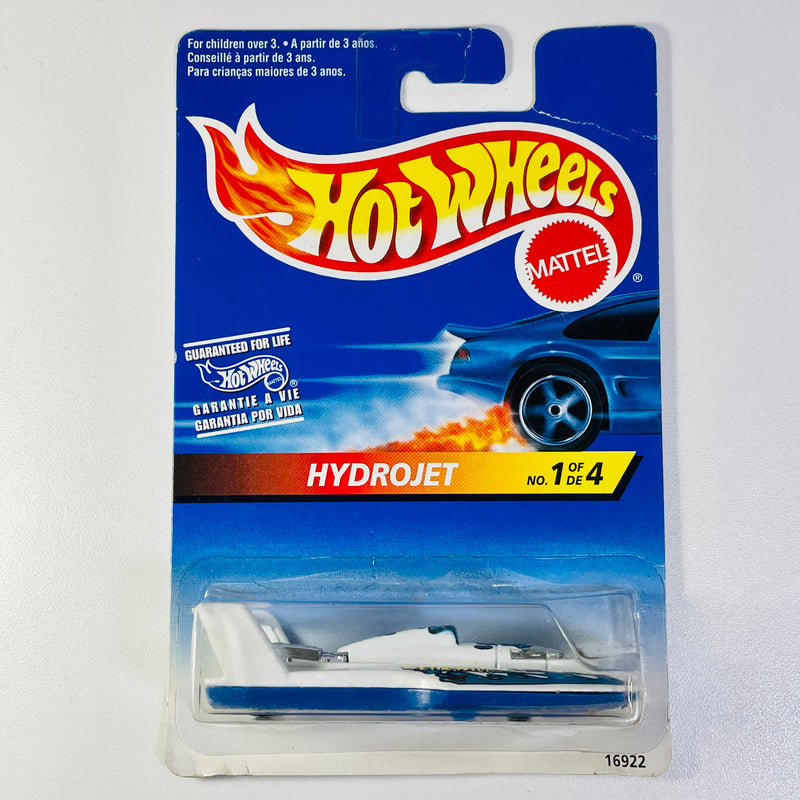 1997 Hot Wheels Speed Spray Series Hydroplane blanco MGW Blíster Internacional Hydrojet