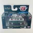2017 M2 Machines Limited Edition 1/7,800 Walmart Exclusive 1965 Ford Econoline Camper Van WMTS10 verde oscuro Llantas de Goma
