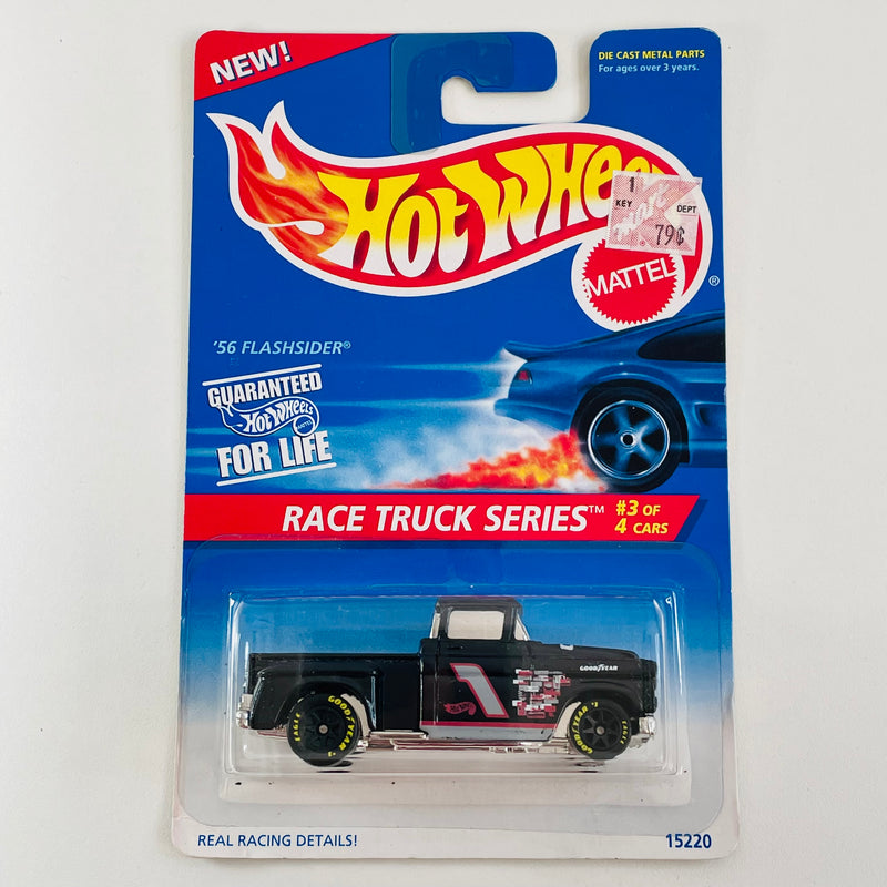 1996 Hot Wheels Race Truck Series Chevy 56 Flashsider negro Goodyear 7SP