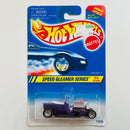 1995 Hot Wheels Speed Gleamer Series T-Bucket morado metálico 5SP Motor Azul