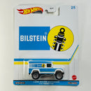 2021 Hot Wheels Pop Culture Speed Shop Garage Bilstein Land Rover Defender 110 Hard Top blanco Llantas de Goma RR