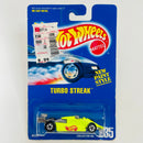 1994 Hot Wheels Turbo Streak 235 amarillo fluorescente BW base ZAMAC
