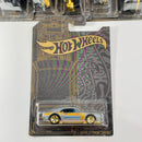 2019 Hot Wheels 51 Anniversary Satin and Chrome Colección Set de 6 - Custom 71 El Camino, 71 Datsun 510 Wagon, Custom 67 Pontiac Firebird, Aristo Rat, 63 Chevy II, 70 Plymouth Superbird