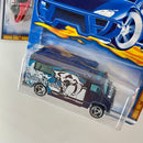 2001 Hot Wheels Fossil Fuel Series Colección Set de 4 - School Bus, Ambulance, Pontiac Firebird Funny Car, Chevrolet Camaro Z-28