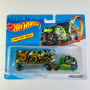 2020 Hot Wheels Track Stars Haulers Speed Fleet negro con verde OH5