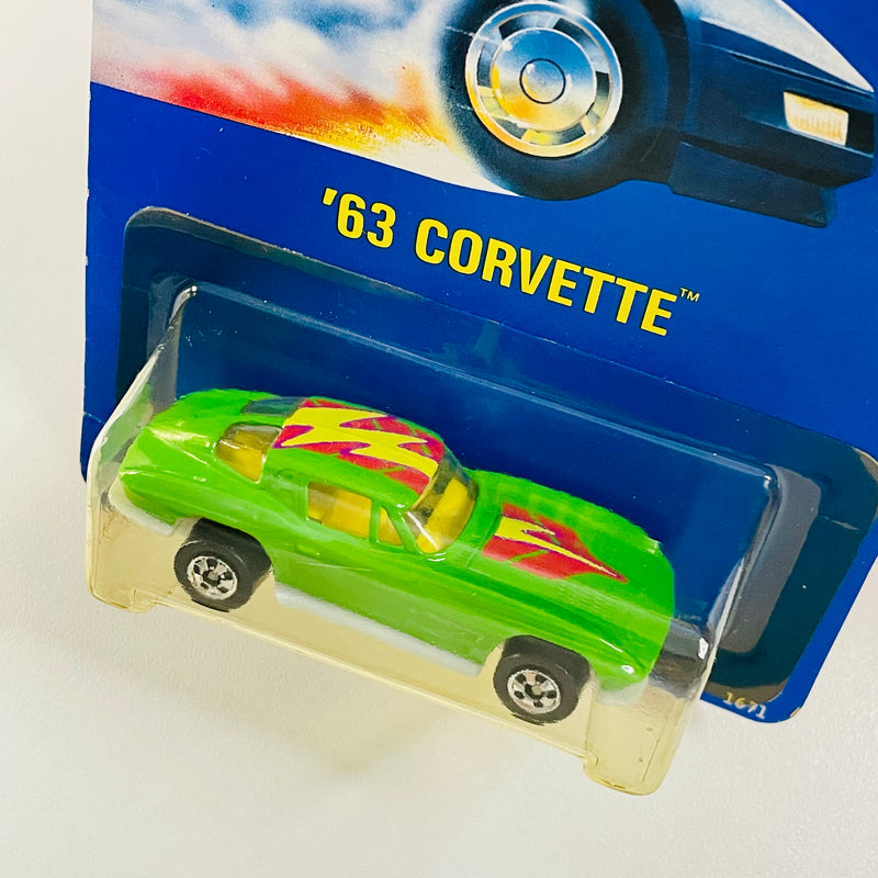 1991 Hot Wheels Speed Points Promocional McDonalds 63 Corvette verde BW