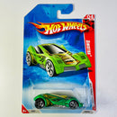 2010 Hot Wheels Race World Cave Sinistra verde PR5 base ZAMAC