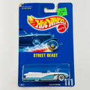 1991 Hot Wheels Street Beast 111 blanco con turquesa WW base ZAMAC Primera Edición