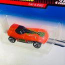 1999 Hot Wheels Terrorific Series Cat-A-Pult naranja 5SP base ZAMAC