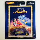2020 Hot Wheels Pop Culture Disney Aladdín Deco Delivery morado Llantas de Goma RR base ZAMAC