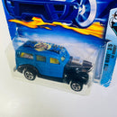 2003 Hot Wheels Wild Wave 40s Woodie Ford 057 azul 5SP base ZAMAC