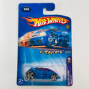 2005 Hot Wheels First Editions X-Raycers Vandetta 058 azul PR5 base ZAMAC Primera Edición