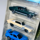 2020 Hot Wheels Rápidos y Furiosos 5 Pack Set de 5 - 67 Mustang, 70 Monte Carlo, Porsche 911 GT3 Cup, Nissan Skyline GT-R R34, 69 Camaro