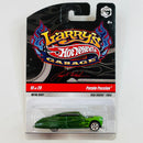 2009 Hot Wheels Larry's Garage Purple Passion 49 Mercury verde metálico Llantas de Goma RR base ZAMAC
