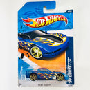 2011 Hot Wheels Heat Fleet 97 Corvette azul metálico PR5