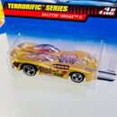 1999 Hot Wheels Terrorific Series Colección Set de 4 - At-A-Tude, Cat-A-Pult, Sweet 16 II, Splittin Image II