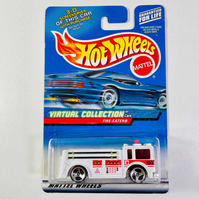 2000 Hot Wheels Virtual Collection Fire Eater blanco 3SP