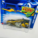 2002 Hot Wheels 35 Aniversario Scorchin' Scooter 197 dorado metálico MC3 base ZAMAC