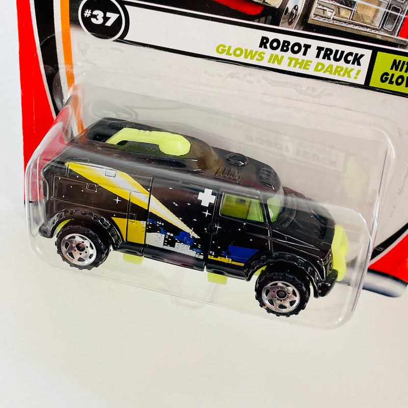 2002 Matchbox Nite Glow Robot Truck Glows in the Dark negro