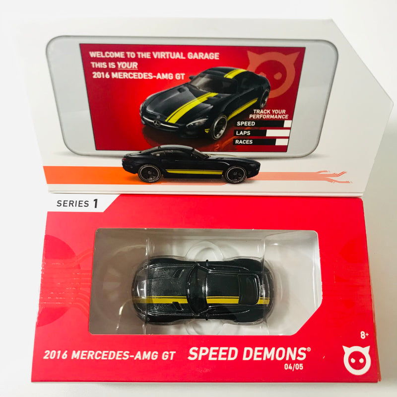 2019 Hot Wheels id Speed Demons 2016 Mercedes-AMG GT gris spectraflame id