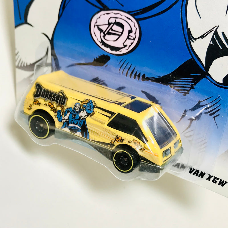 2012 Hot Wheels Nostalgic Brands DC Comics Darkseid Dream Van XGW amarillo Llantas de Goma RR base ZAMAC