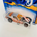 2001 Hot Wheels Fossil Fuels Pontiac Firebird Funny Car plata metálico 5SP base ZAMAC