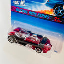 1997 Hot Wheels Rockin' Rods Series Twang Thang rojo metálico con guitarra negra 5SP