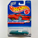 1998 Hot Wheels First Editions 63 T-Bird Ford verde metálico 5DOT base ZAMAC variante Tarjeta Auto Rojo