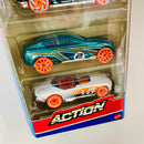 2022 Hot Wheels Action 5 Pack Set de 5 - Hi Beam, Chill Mill, GT Hunter, Grand Cross, RRRoadster
