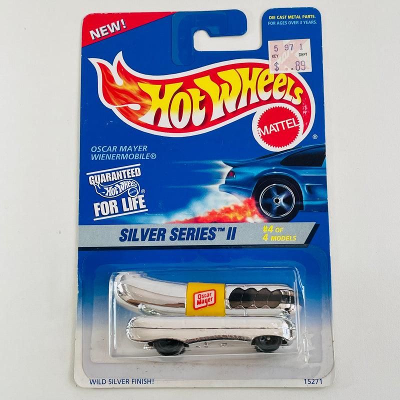1996 Hot Wheels Silver Series II Oscar Mayer Wienermobile plata cromado 5SP