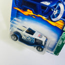 2003 Hot Wheels Treasure Hunt T-Hunt Hooligan 001 blanco Llantas de Goma RR Goodyear base ZAMAC