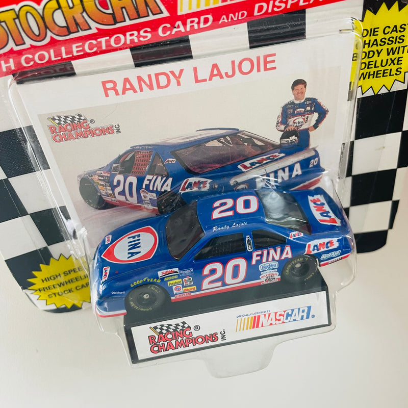 1994 Racing Champions Stock Car NASCAR Randy Lajoie 20 Fina Ford Thunderbird azul Llantas Goodyear
