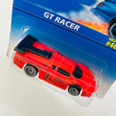 1996 Hot Wheels GT Racer 468 naranja fluorescente LW base ZAMAC