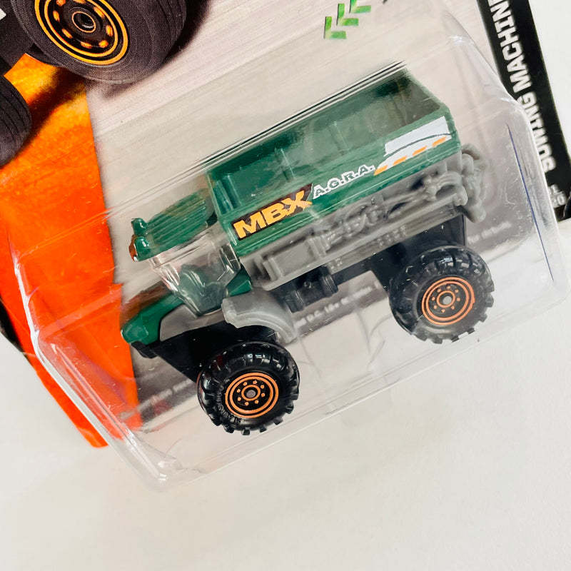 2014 Matchbox MBX Construction Sowing Machine gris con verde