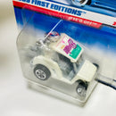 1999 Hot Wheels First Editions Tee'd Off blanco con interior gris 5SP base ZAMAC Primera Edición