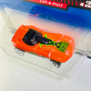 1999 Hot Wheels Terrorific Series Cat-A-Pult naranja 5SP base ZAMAC