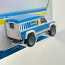 2021 Hot Wheels Pop Culture Speed Shop Garage Bilstein Land Rover Defender 110 Hard Top blanco Llantas de Goma RR