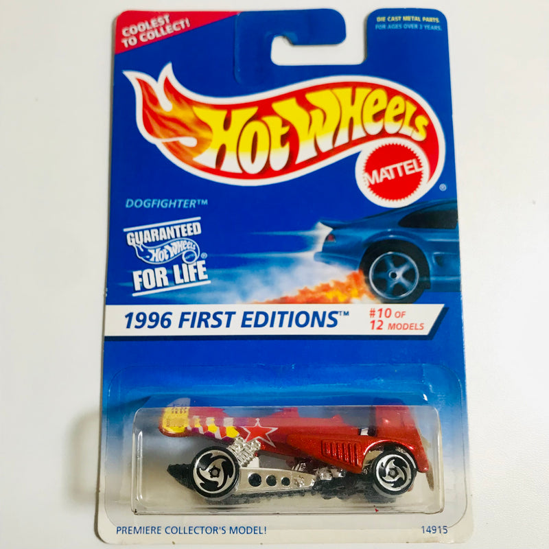1996 Hot Wheels First Editions Dogfighter rojo SB