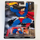 2016 Hot Wheels Pop Culture DC Comics Batman & Superman Volkswagen T1 Panel rojo Llantas de Goma RR redline