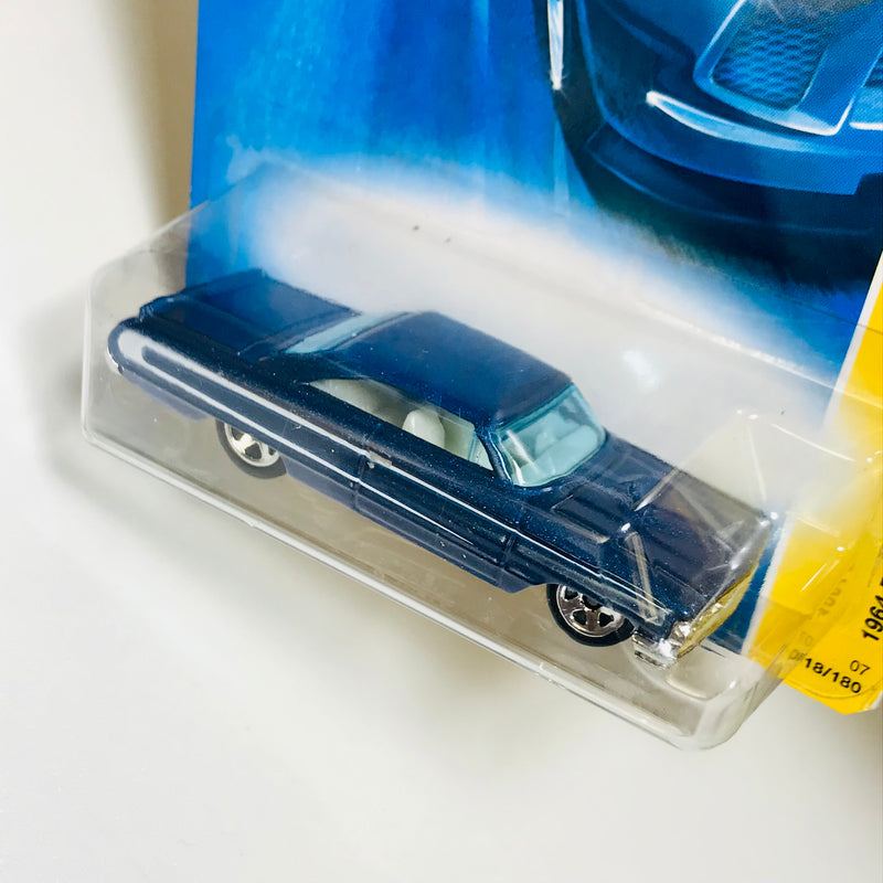 2007 Hot Wheels New Models 1964 Ford Galaxie 500XL azul metálico 5SP