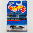 1998 Hot Wheels Tech Tones Series Speed Machine Mantis negro SB base ZAMAC